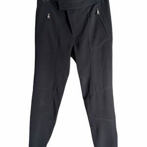 Vince Black Mid Rise Womens Zippered Joggers Sz 4